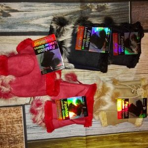 Leather Fingerless Gloves